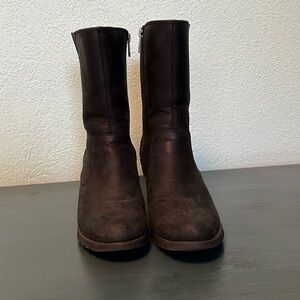 Ugg Wedge leather waterproof boots